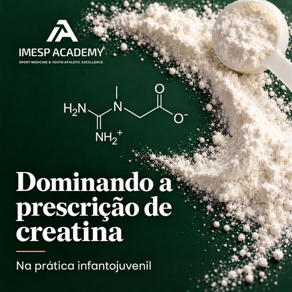 Capa do curso Dominando a Prescrição Segura de Creatina na Prática Infantojuvenil